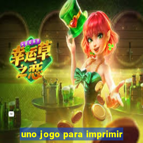 uno jogo para imprimir